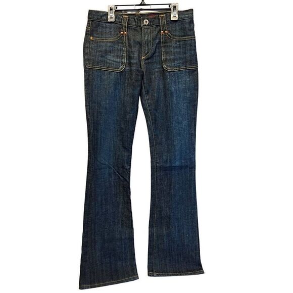 AG Adriano Goldshmied The Logic Boot Cut Dark Wash Denim Jeans Size 27 H18 - Picture 1 of 12